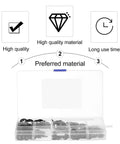 Internal Tooth Lock Washers Push On Quick Clips Black 340 Piece Assortment Kit with quality and durability icons