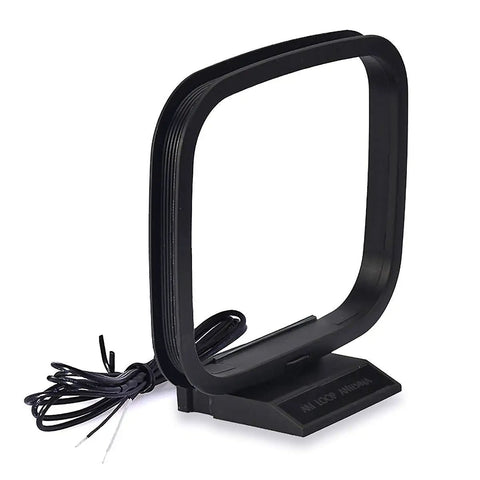 All In One 75 Ohm FM Antenna And AM Loop Antenna Kit For Indoor Home Stereo Receivers AM loop antenna with base and wire