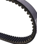 Clutch Drive Belt 23557-G1 For EZ-GO Gas 2 Cycle Golf Cart 1988 Replacement Belt Durable High-Performance Fit Easy Install 23557-G1 Belt For Reliable Clutch Tension In Your EZ-GO Golf Cart black toothed belt close-up