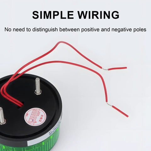 Hella Bright Industrial Green Strobe Warning Light Ac 110V 3W Led Beacon For Factory And Construction Sites Featuring Rock Solid Weatherproof Housing And Super Easy Polarity Free Wiring Setup