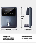 Wall Mounted Mains-Fed Water Dispenser With 2000W Heating, Adjustable Hot And Cold Temperature, Large Touch Screen, Side View