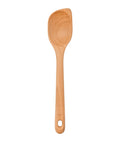 Wooden Corner Spoon And Scraper For Nonstick Cookware Beechwood With Natural Oil Finish And A Big Comfy Handle Hand Wash Only FSC Certified