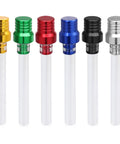 Six Pack Gas Cap Vent Tube Kit For Motorcycles And ATVs Aluminum Breather Hose Fuel Tank Vent Six Color Set on display