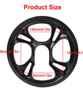 Rugged Bike Chain Guard Protector For Mountain Road And City Bikes With 4 Holes And 48 Teeth Sprocket Compatibility size dimensions