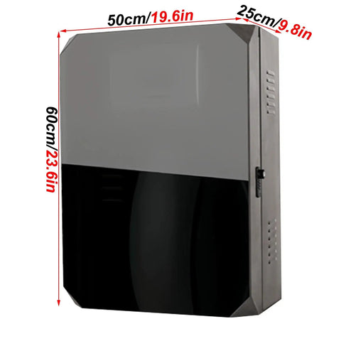 Top Notch Hella Tough Outdoor EV Charger Station Protective Storage Box With Secure Key Lock, dimensions 60cm x 50cm x 25cm, durable steel.