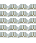 20 Piece Closet Clasp Buckle Clip Connectors For Wire Shelves And Cube Storage White Semi Circle Replacement Parts Kit