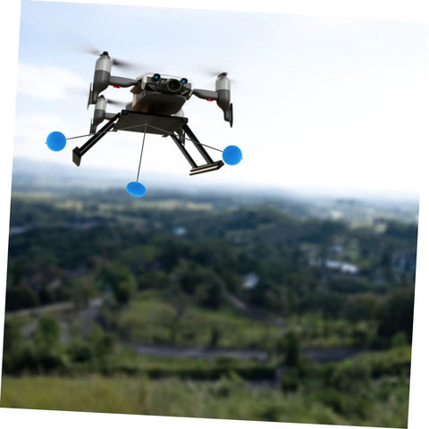 RC Helicopter Landing Gear Training Kit 3 Sets With Prop Ball Landing Gear Training Frame And Sponge Ball Kit in use outdoors
