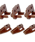 Replace Stubborn Drawer Tracks Fast With This Heavy Duty Plastic Slide Repair Kit For Kitchen Cabinets, brown glide sets.