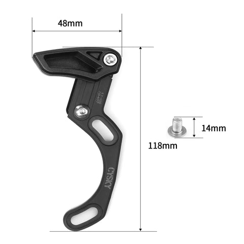 Chain Guide For 30-40T Narrow Wide Chainring Direct Mount Guard ISCG 03 Aluminum Beefy No Drop Bike Accessory dimensions shown