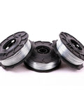 Three spools of 21 gauge tie wire for Automatic Rebar Tying Tool With 21 Gauge Tie Wire Two 14.4V 4400mAh Batteries.