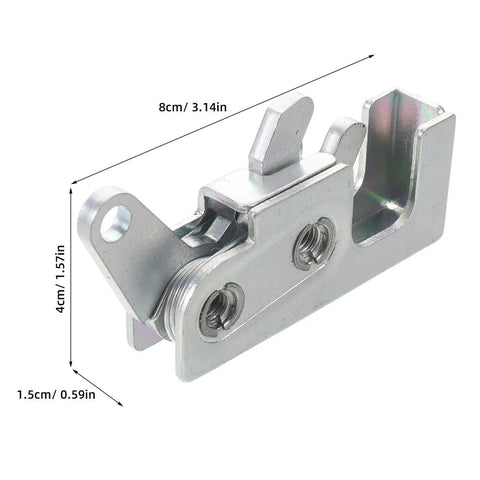 Beefy Galvanized Steel RV Push Latch Kit with Flush Mount Heavy Duty Rotary Lock and Spring Loaded Latch for Secure Baggage Doors