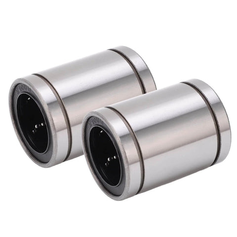 Two Pack LM40UU Linear Ball Bearings 40Mm Inner Diameter 60Mm Outer Diameter Steel Linear Motion Bushings For 3D Printers