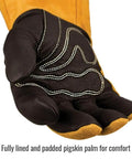 Extreme Pigskin And Cowhide Build MIG Welding Gloves Large Heavy Duty Kevlar Reinforced Stitching Heat And Spark Resistant