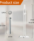 Product size of Heavy Duty Hollow Wall Anchor Kit With 100 Pcs Bolts And Washers For One Quarter By Twenty Toggle Bolts, TV Mounting Kit, Shelves And Cabinets, Supports Up To 270 Lbs In Drywall; 1/4 in bolt, 17 cm toggle