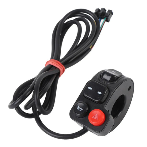 Motorcycle Handlebar Switch With Multi Function Controls For Electric Bikes And Scooters Ride Ready Mount Durable ABS