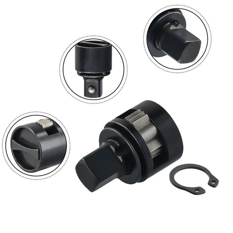 Heavy Duty 3/8 Socket Drive Ratchet Rebuild Kit 42-06-1030 Straight Up Fix, black steel ratchet head with clips for cordless tools.