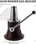 Precision Bangle Stretcher And Ring Sizer Mandrel for Expanding Tight Bands with Clear Measurement Scale, 180mm base.