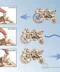 3D Wooden Puzzle Mechanical Tractor Kit With Self Propelled Action Built From Plywood For Grownups And Teens A Hands On Engineering Model That Moves And Makes A Great Gift For Builders And Tinkerers.