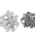 Top Quality 30x Auto Car Roof Snap Rivets Kit For Home Repair Fixing Interior Ceiling Panels And Retaining Pins With Heavy Duty Rust-Proof Stainless Steel Assortment, gray fabric snaps and metal rivets