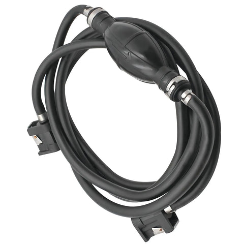 Five Sixteenth Inch Six And A Half Foot Fuel Line With Primer Bulb And Connectors For Yamaha Marine Outboard Engines, coiled view
