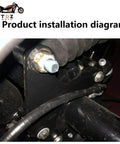 Installation of 1.5 Inch Lift Kit for Harley Tri Glide Ultra FLHTCUTG showing added height and shock mount replacement