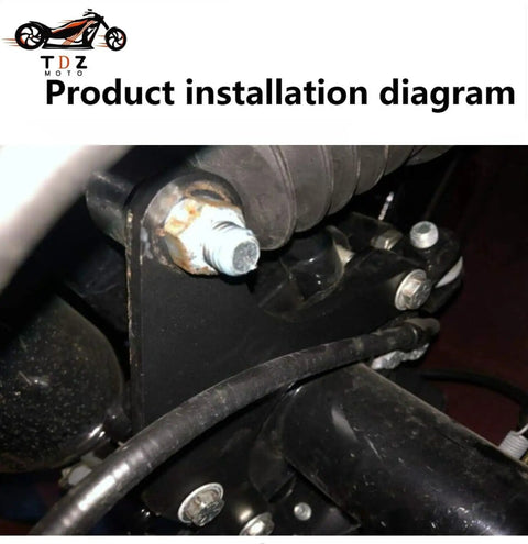Installation of 1.5 Inch Lift Kit for Harley Tri Glide Ultra FLHTCUTG showing added height and shock mount replacement