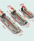 Mini Precision Screw Linear Stepper Motor 5V 2 Phase 4 Wire Micro Stepping Actuator with various sizes labeled.