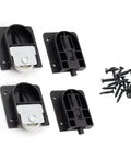Plastic Sliding Door Roller With Bearing, Weighted Wardrobe And Cabinet Lifting Wheel, 2 Sets With Screws, Durable ABS Nylon Construction, Easy To Install For Smooth Sliding Doors And Furniture Fittings Black