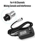 Plug-And-Play Power Supply Adapter For 2-16 Channel DJ Audio Mixers F4 F7 CT4-16 DJ-Grade Universal 15V DC 4-Pin Connector with cable