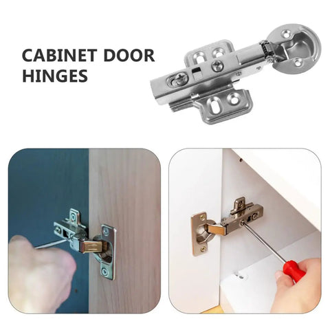 Stainless Steel Cabinet Door Dampers Hinges For No Slam Soft Close Slow And Smooth Action 4 Pack installation