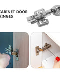 Soft Close Cabinet Door Dampers Hinges For Frameless Cabinets And Windows Stainless Steel 4 Pack No Hassle Slow And Smooth Closing