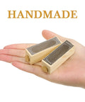 Hand holding Beekeeping Tool 5 Pack Wooden Cage Queen Cage Beehive Accessory Set With Ventilated Mesh Design for hive management