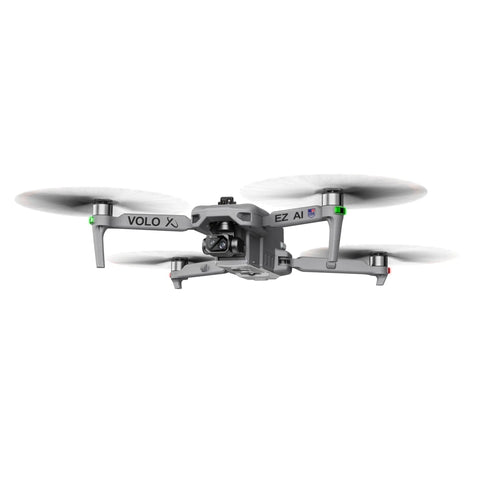 AI Guided 4K Drone With Camera For Adults, FAA Approved, in flight showing 360 Degree Obstacle Avoidance and Follow Me Mode