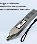 Slick Handheld Vibration Tester Packs A Crisp Lcd Screen To Crunch Acceleration Velocity And Displacement Numbers For Spotting Mechanical Gremlins On Any Shop Floor Fast, displaying precise vibration reading.