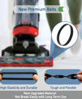 Replacement Vacuum Cleaner Brush Roller And Belts Kit For Cleanview Swivel Pet Series, belt close-up showing durability.