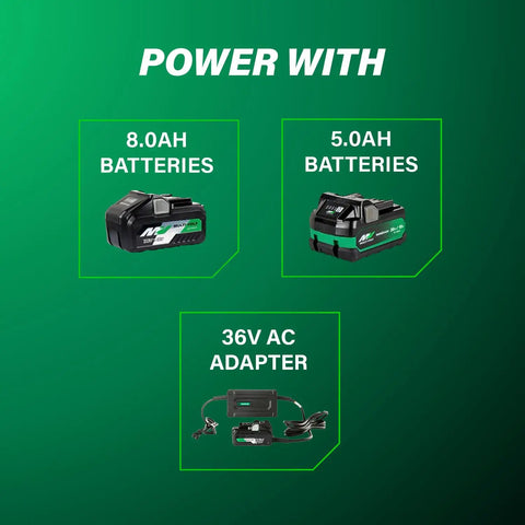 Power options for 36V Cordless Belt Sander With Brushless Motor Pro Grade 3 Inch By 21 Inch Sanding Belt Kit