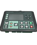 Genny Controller With LCD Display MK2 For DC70D DC72D DC70DR DC72DR Genset Spare Parts Self Start Control Board Replacement Upgrade For Reliable Performance And Easy Install Any Time. black LCD generator control panel with start stop buttons
