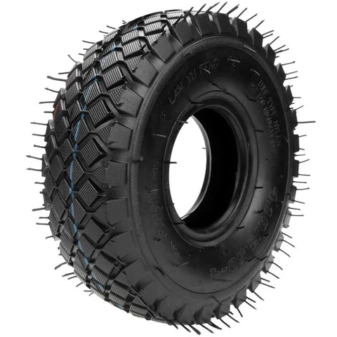 Set Of Two 4.10/3.50-4 Tire And Inner Tube With Bent Valve Stem For Lawn Mower Hand Truck Wheelbarrow Go Kart Trailer Snowblower