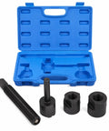 Dual Wheel Separator Tool Kit Heavy Duty One Piece Pusher Wheel Hub Removal Tool with blue storage case and components displayed