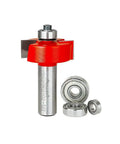 Depth Rabbeting Router Bit With Bearings, Adjustable Cut Depth 5/16 3/8 7/16 1/2, 2 Cutters, 1 3/8 Diameter, 1/2 Shank
