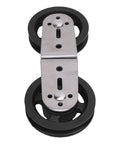 Rotatable Dual Pulleys For Cable Machines, Smooth Quiet Home Gym Pulley System For Steel Wire Ropes, top view image.