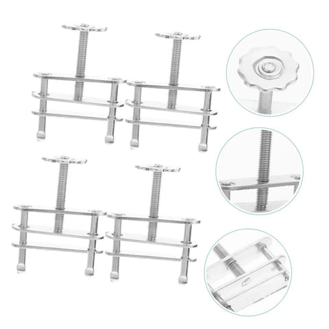 10 Pieces Lab Flow Control Tubing Clamps with Spiral Screw Design, Easy Grip Hose Clamps for Chemical Biology Teaching Experiments