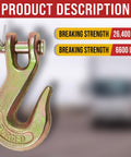 10 Pack Three Eighths Clevis Grab Hooks Grade 70 For Tow Chains And Wrecker Use Forged Alloy Steel G70 Heavy Duty