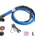 Heavy Duty Pneumatic Elbow Grinder Boasts A Rock Solid 3 Millimeter Chuck And A Blazing 23000Rpm Motor For Tough Grinding Polishing And Knockout Finishing Work Anywhere On The Job Site tools with accessories and hose