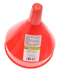 Polyethylene Plastic Funnel With Screen And Hanging Tab, 2 Quart Capacity, Built Tough Corrosion Resistant All Purpose Pouring Funnel