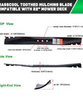 Mulching Blades For 22 Inch Toro Recycler Lawn Mower Replacement Blade Budget Friendly Compatible With 131 4547 03 108 9764