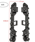 Front view: pair of black front bumper brackets for Honda Accord sedan (2013–2017), left and right.