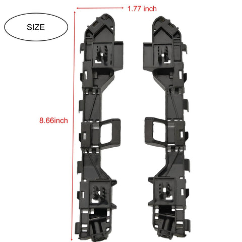 Front view: pair of black front bumper brackets for Honda Accord sedan (2013–2017), left and right.