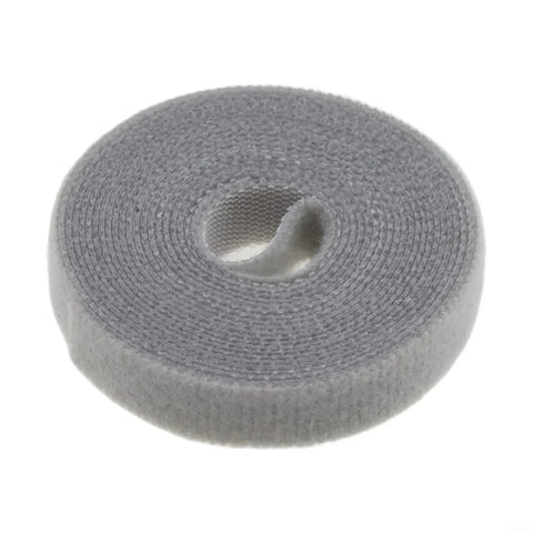 Premium Nylon Cable Organizer Strap Kick Your Desk Cord Chaos Into Shape With Reusable Loops To Ditch The Snarl And Keep Your Home Office Seamless Tangle Free in gray roll.