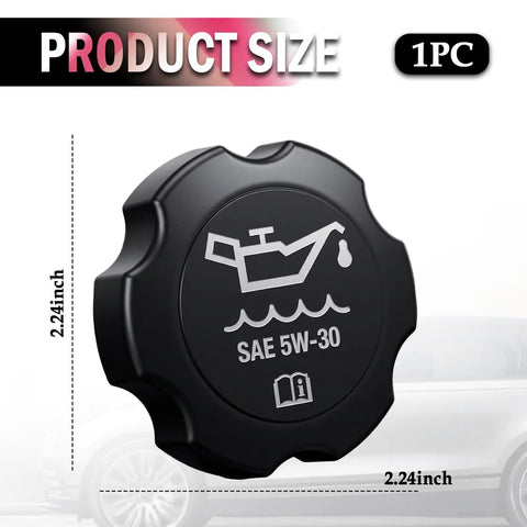 Durable Engine Oil Filler Cap Replacement That Snaps In Easy, Direct Fit for FC208 and 12573337, product size view